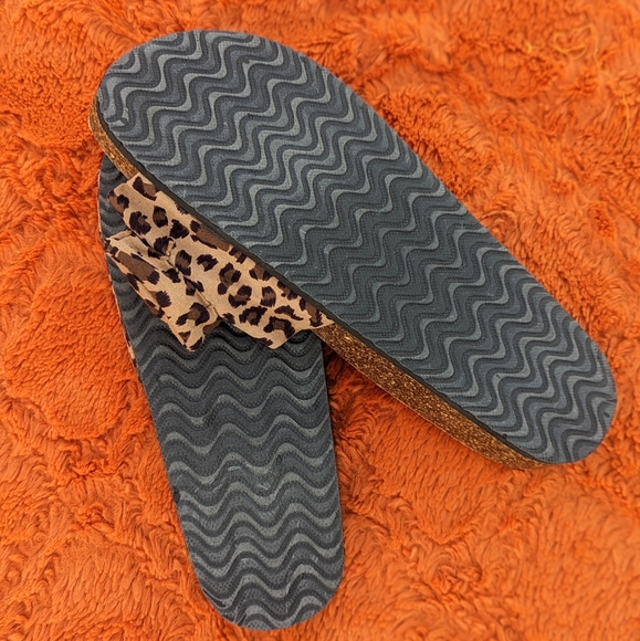 Leopard cork sole slides size 10 - Picture 4 of 4